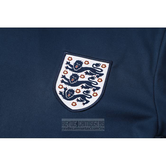 Chandal del Inglaterra Manga Corta 2024-2025 Azul - Pantalon Corto